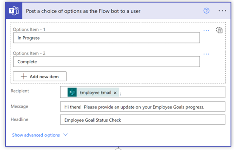 Microsoft Copilot Studio chatbot