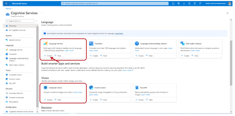 Azure Cognitive Services